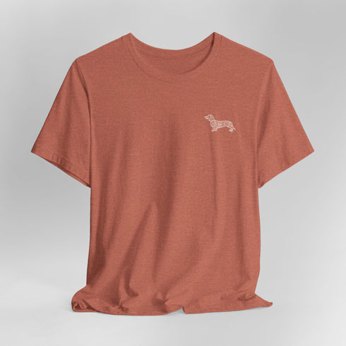 Dachshund T- Shirt - Dachshund Shirt for Women - Dachshund Mandala Tee